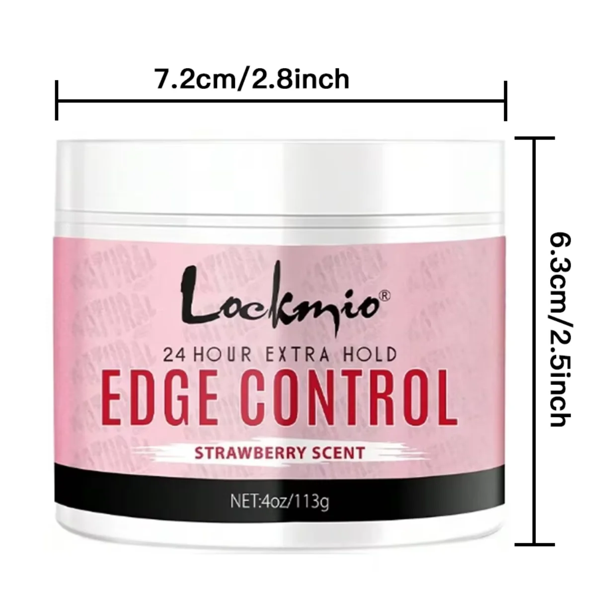 LOCKMIO Hair Flyaways Control Gel & Brush Women Hairline Styling Gel 113g Long-lasting Hair Care Edge Defining Wax Cream for Wig