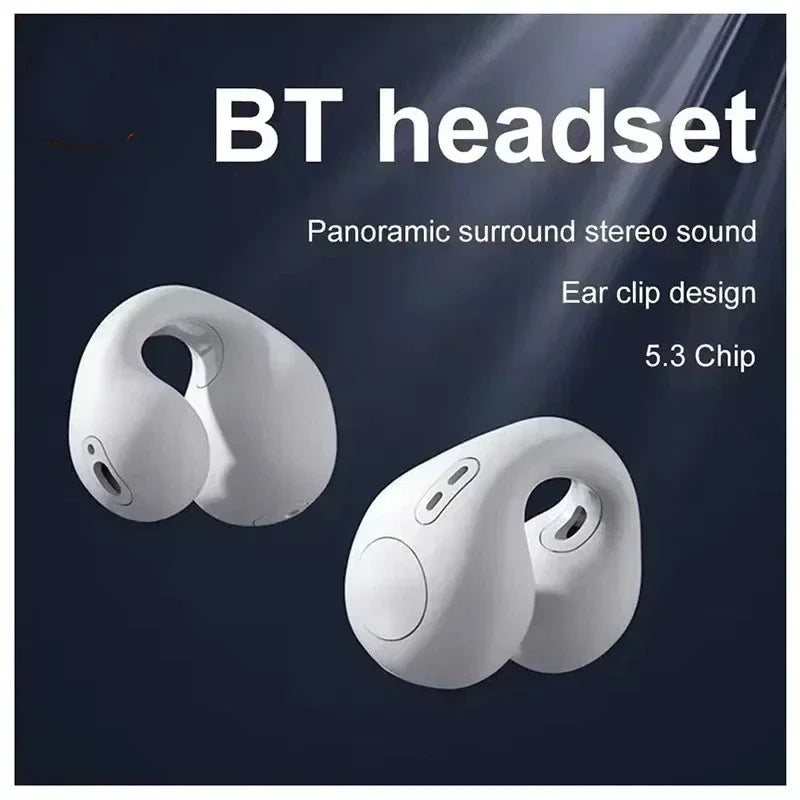 Original BT12 Wireless Bluetooth Earphones Sound Earcuffs TWS Ear Hook Headset Sport Earbuds For Phone Game Headphones With Mic