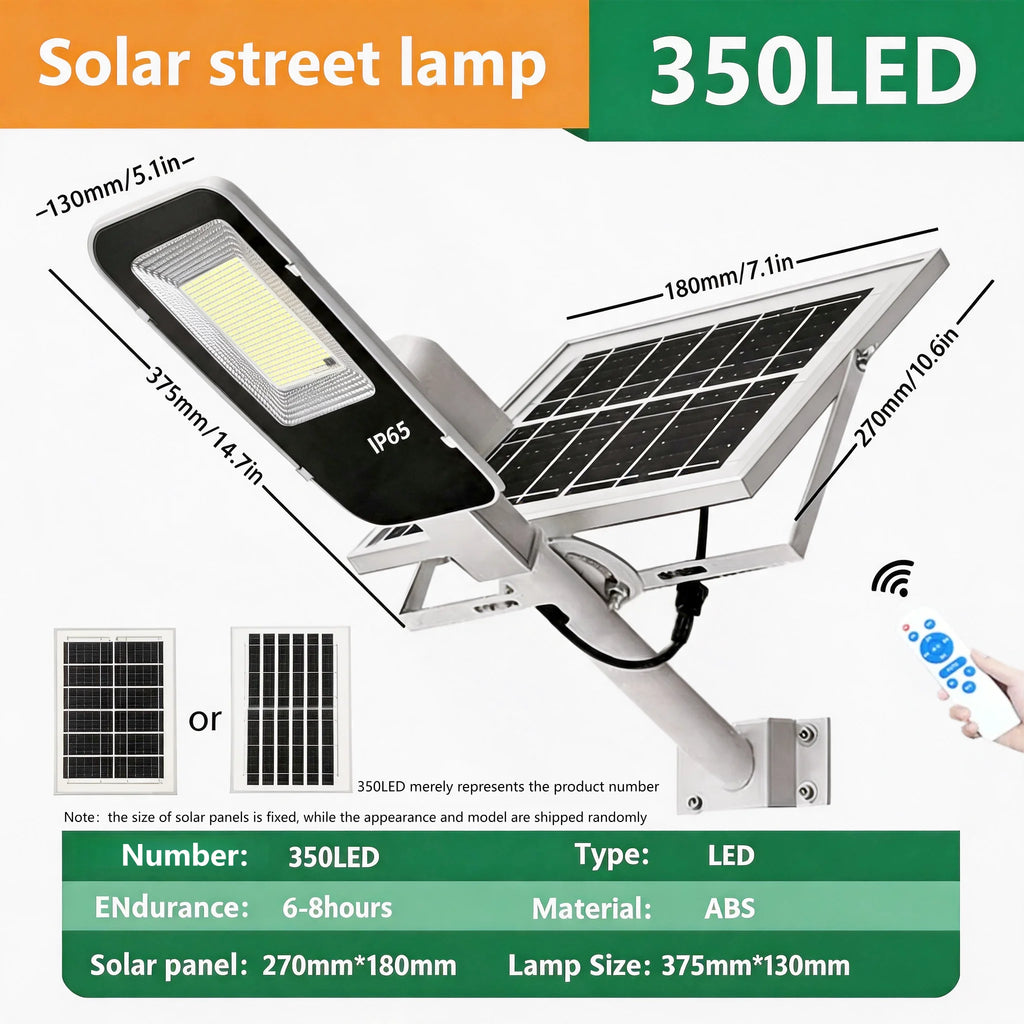 300W Powerful Solar Light Outdoor Solar Street Light 6000mah Waterproof Automatic Dusk to Dawn Street Light For Garage Garden