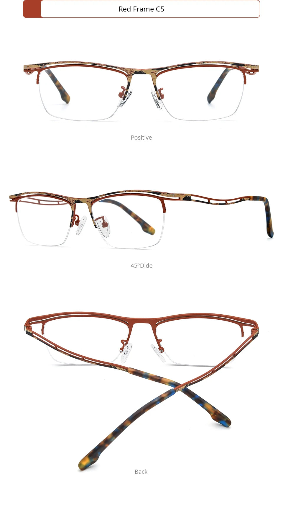 FONEX Titanium Glasses Frame Men 2025 New Brand Design Semi-Rimless Square Eyeglasses Half-Rim Japanese Ultralight Eyewear 85890