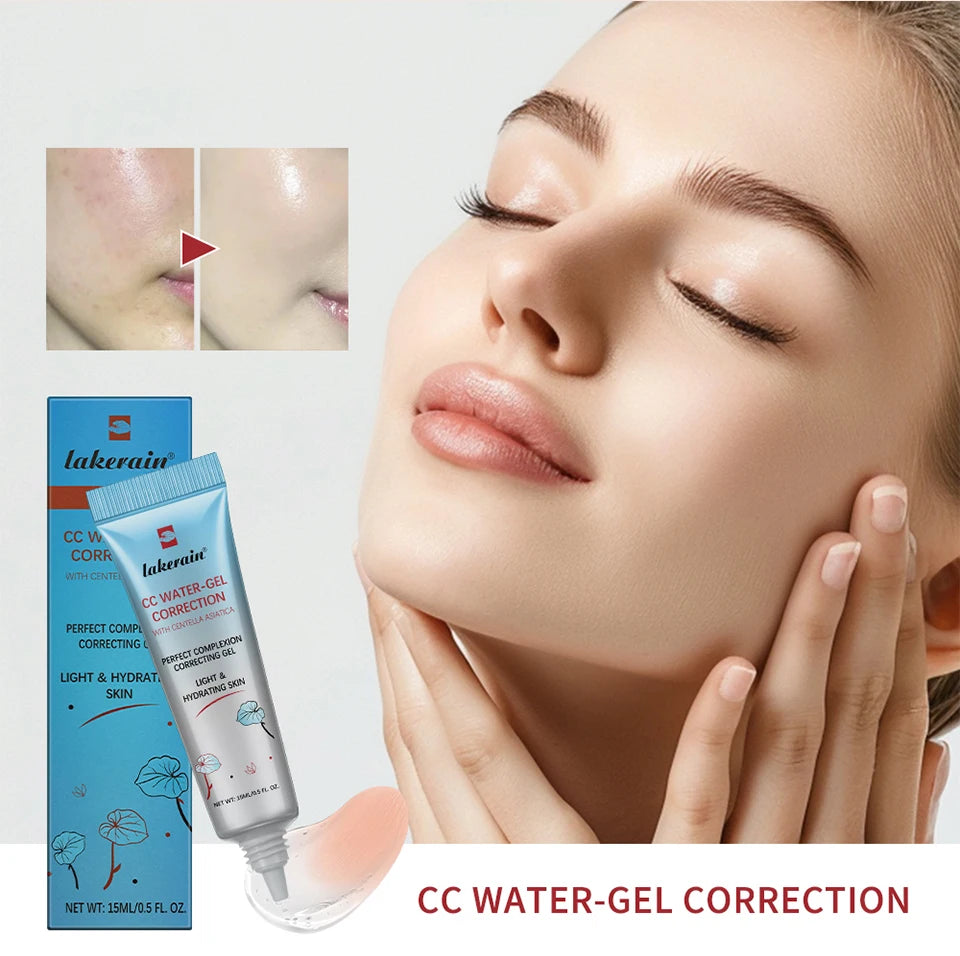 3Pcs Free Brush Color Changing CC Cream Centella Korean Liquid Foundation Long Lasting Face Base Makeup Foundation
