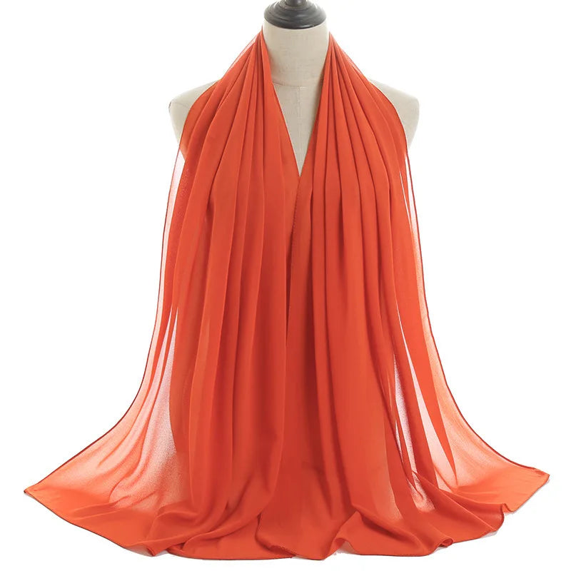 Ramadan Islamic Instant Bubble Chiffon Shawl Scarf Lady Head Wrap Women Hijabs Scarves Bufandas Muslim Veil Hijab Snood 180*70cm