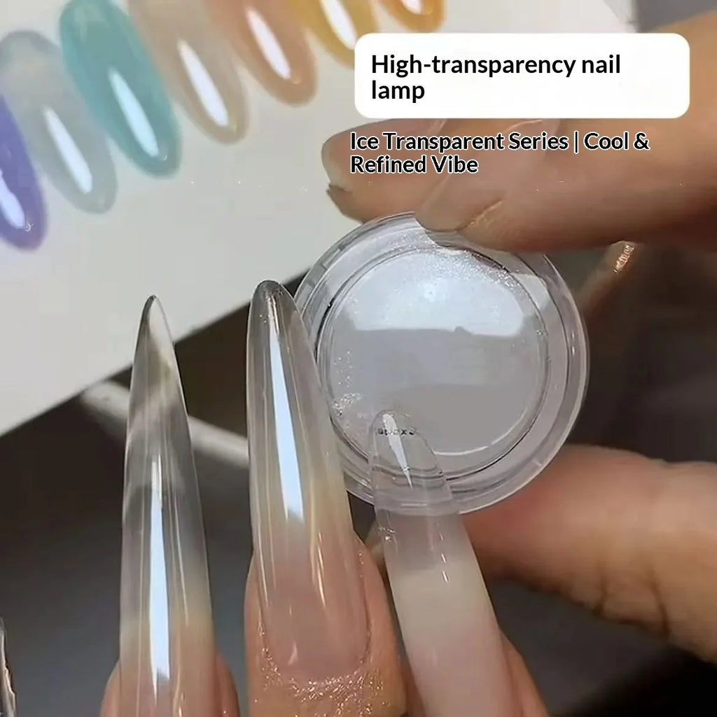 0.1g/Bottlle Moonlight Pearl White Nail Powder Aurora Plating Mirror  Chrome Rubbing Dust Shimmer Nails Art Decorations Powders