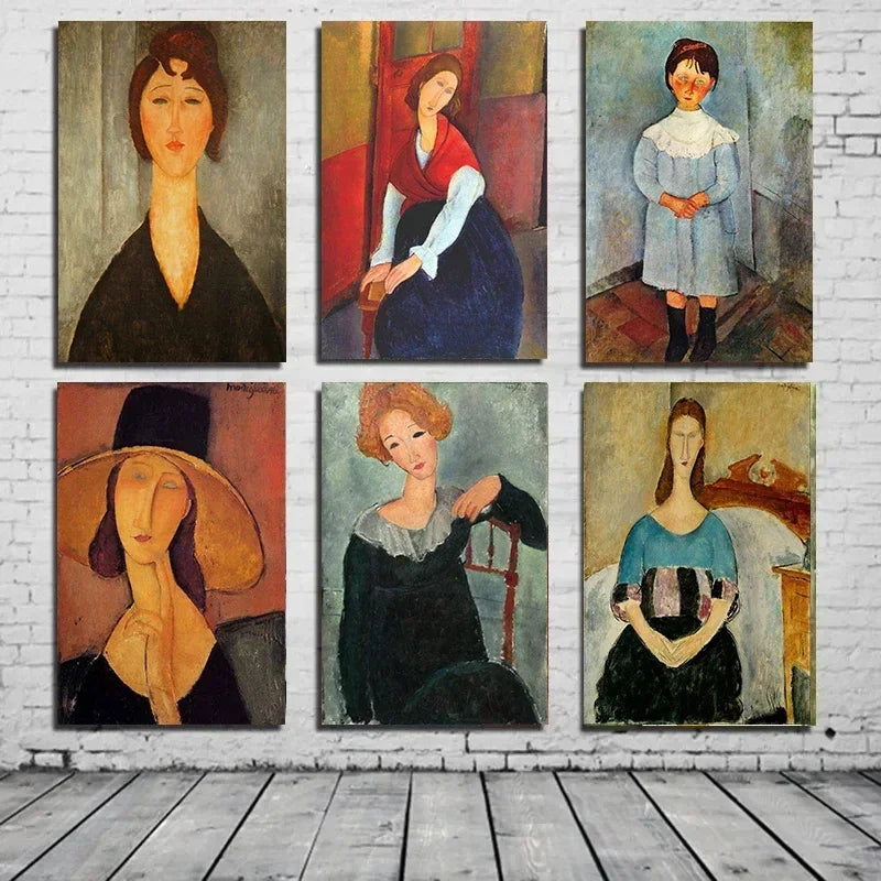 Minimalist Wall Art Modern Amedeo Modigliani Best Print Canvas Painting Posters For Living Room Modern Home Decor