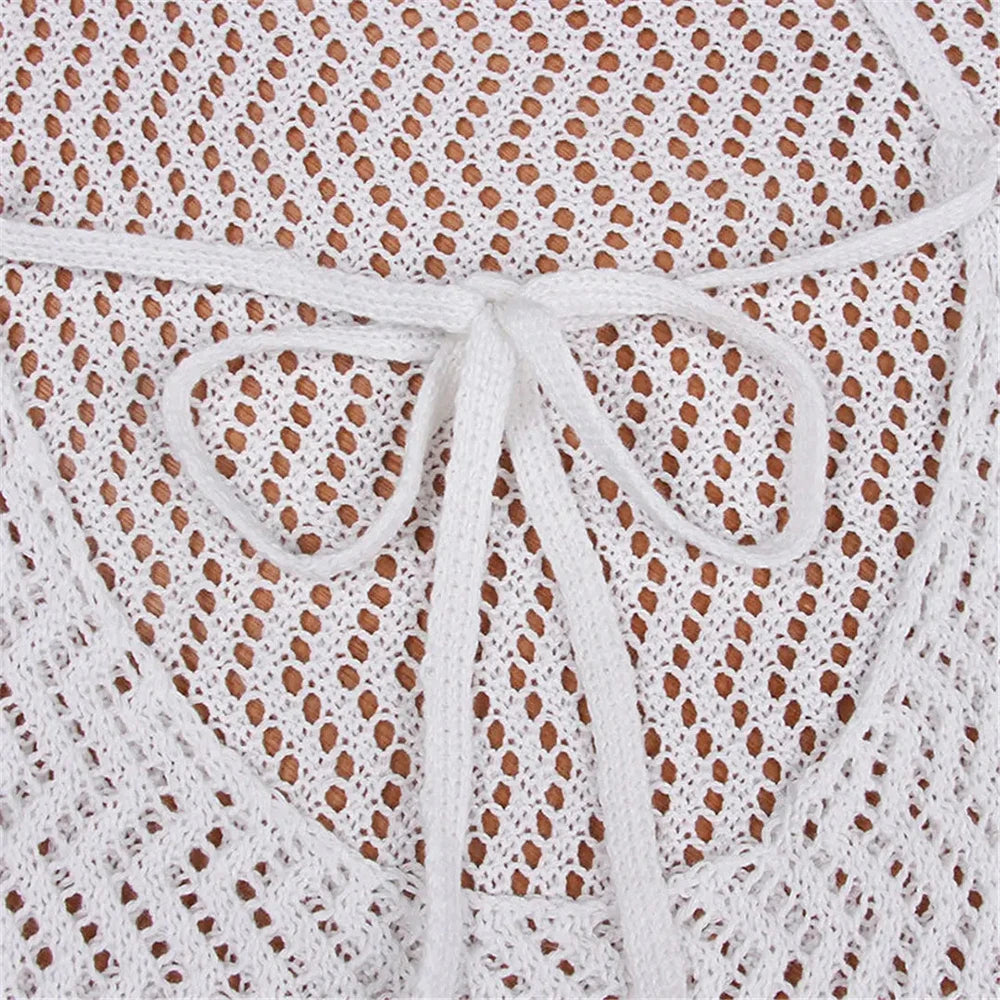 Sheer Swimsuit Coverup For Women Bathing Suit Cover Up Swimwear See Through Beach Bikini Dress Shirt For Poolside Seaside Party