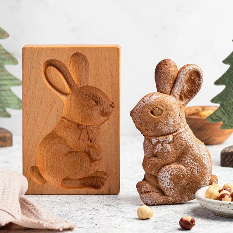 3D Cookie Baking Molds Wooden Gingerbread Mold Press Pumpkin Embossing Tools for Cake Decor DIY Kitchen Gadgets Cookies Moulds