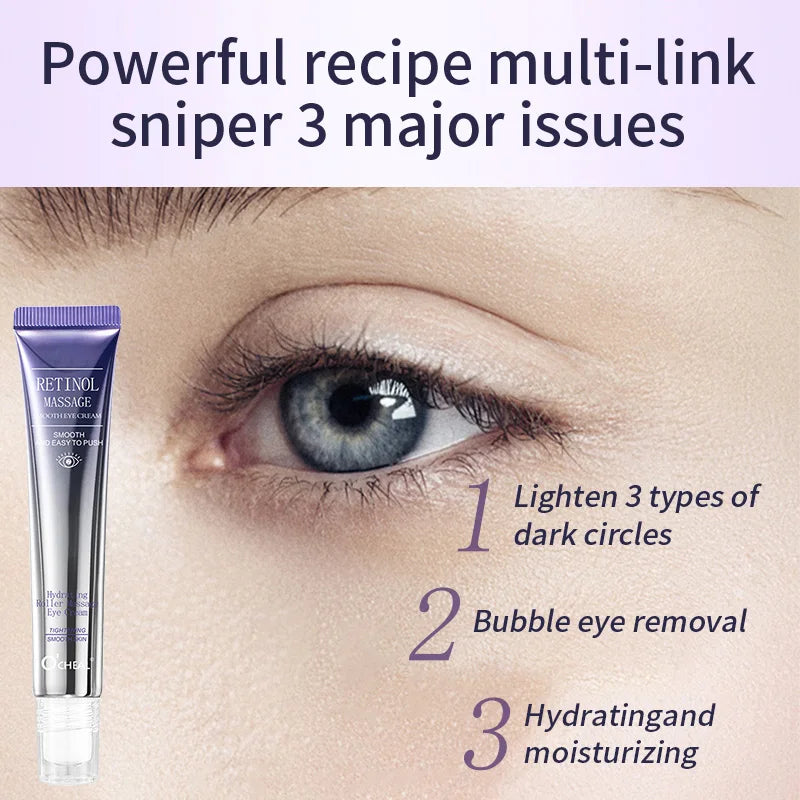 Ocheal Rolling Ball Eye Cream, Rolling Ball Massage Eye Cream, Moisturizing and Nourishing Eye Essence, Reduces Eye Wrinkles and Bags, Suitable for Both Men and Women, a Must-Have for Autumn and Winter.