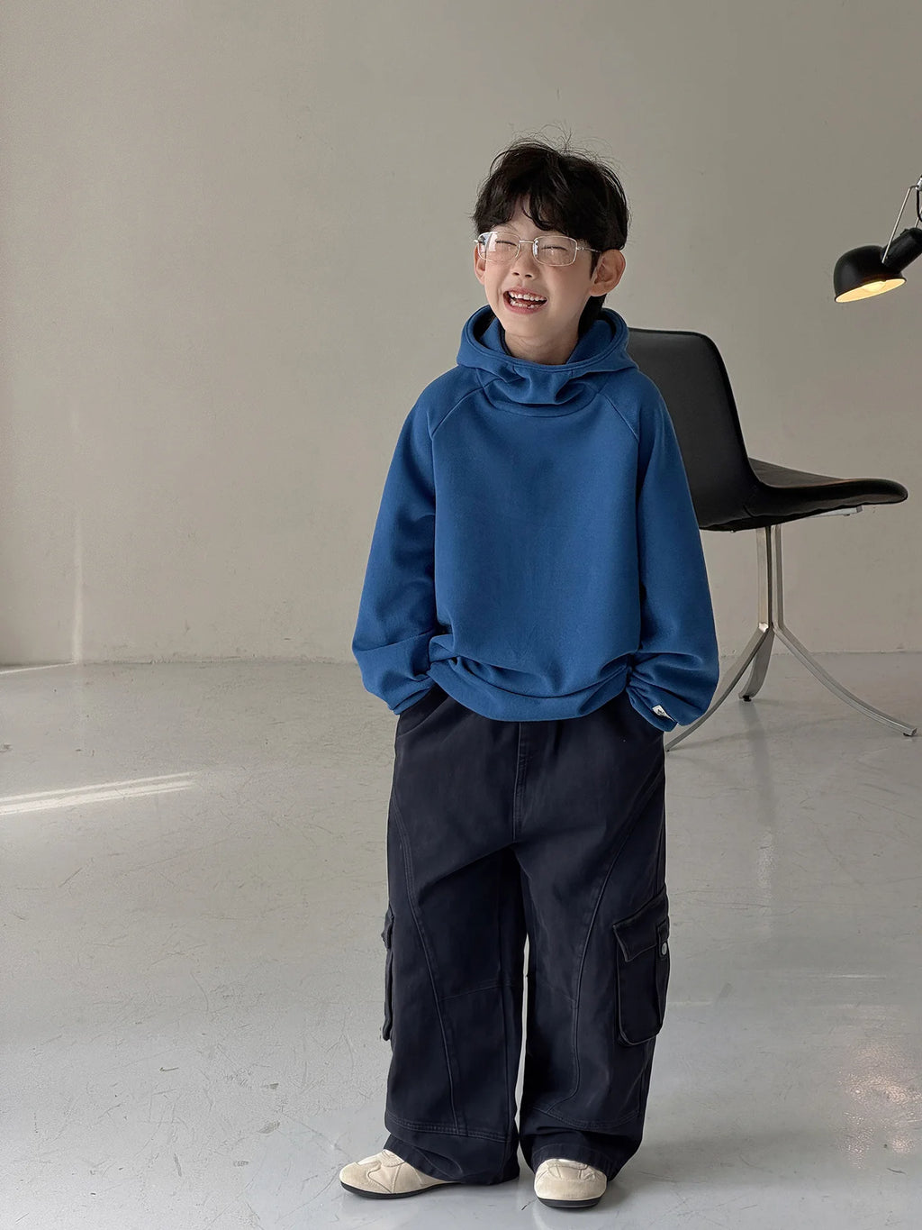 Children Clothing Kids Fashion Casual Warm Versatile Hoodie 2026 Autumn New Boys Korean Style Solid Color Simple Pullover