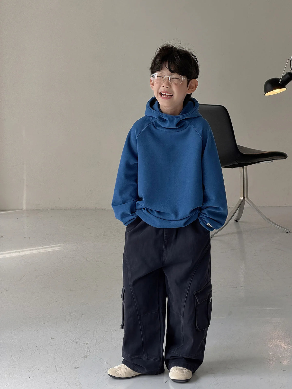 Children Clothing Kids Fashion Casual Warm Versatile Hoodie 2026 Autumn New Boys Korean Style Solid Color Simple Pullover