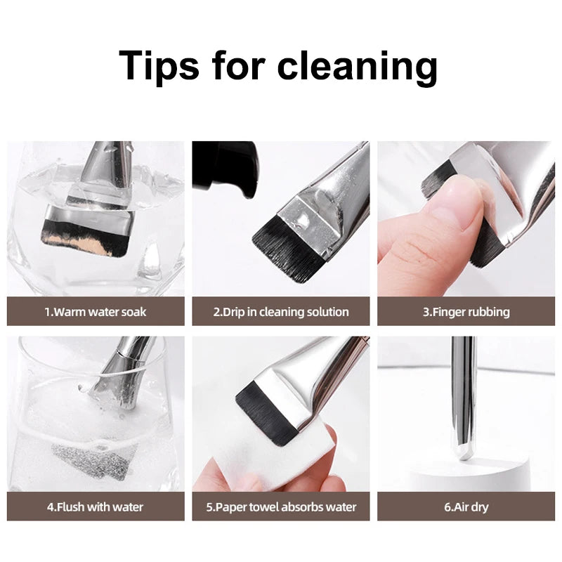 Ultra Thin Foundation Brush Lightweight Face Contour Brush Flat Contour Brush Foundation Cream Makeup Brushes Beauty