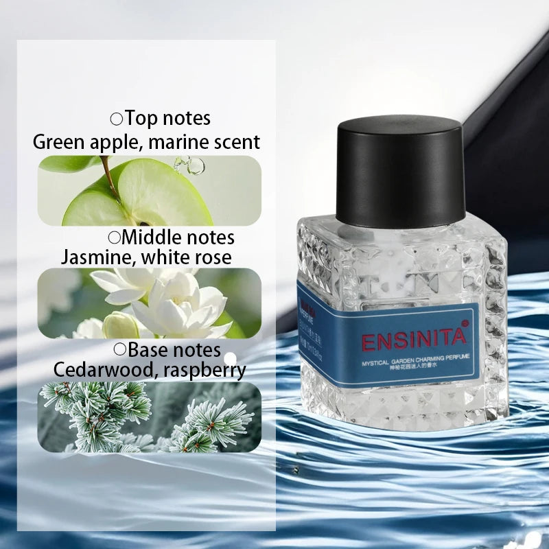 Premium Unisex Charming Perfume Alcohol-free Fresh Rose Peach Floral Fruity Eau De Toilette Exquisite Romantic Fragrance