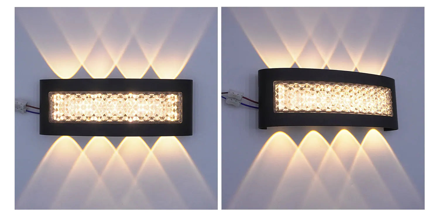 Outdoor LED Waterproof Wall Light IP65, Made of Aluminum and Plastic, Compatible with Indoor and Outdoor Sconces