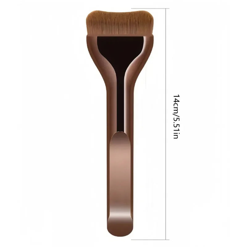 Professiona Makeup Brush Curved Soft Bristle Foundation Brush For Even Application Travel-Friendly Makeup Tools