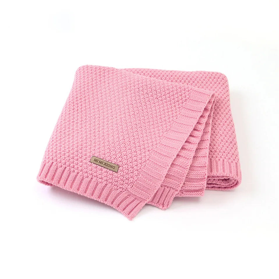 Baby Blankets Knitted Newborn Swaddle Wrap Blanket Cartoon Rabbit Toddler Photograph Props Multifunction Children Covers