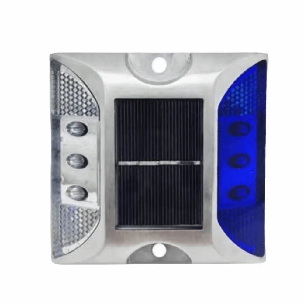 Solar Powered Solar Road Stud Light Outdoor Lighting Durable LED Ground Light Flashing Reflective Traffic Marker Light Garden