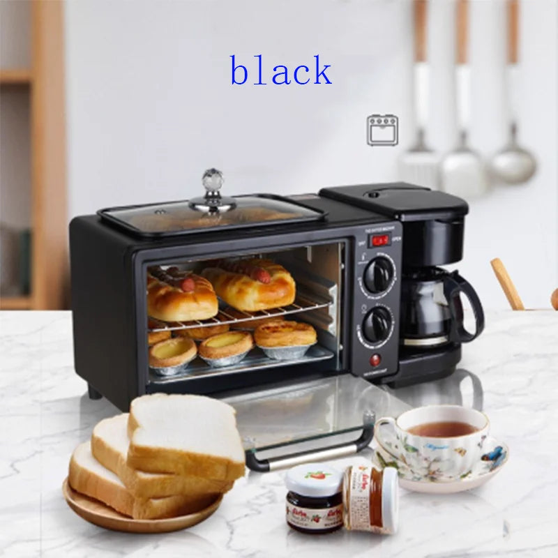 Three in one breakfast electromechanical rice soup stew pasta cooking pan food Mantou pizza oven egg fried egg frying pan toast