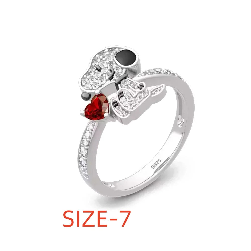 Cartoon 925Silver Balloon Dog, Red House, Watermelon Dog Male and Female Pendant,Fit Bracelet DIY Jewelry for Girls and Children