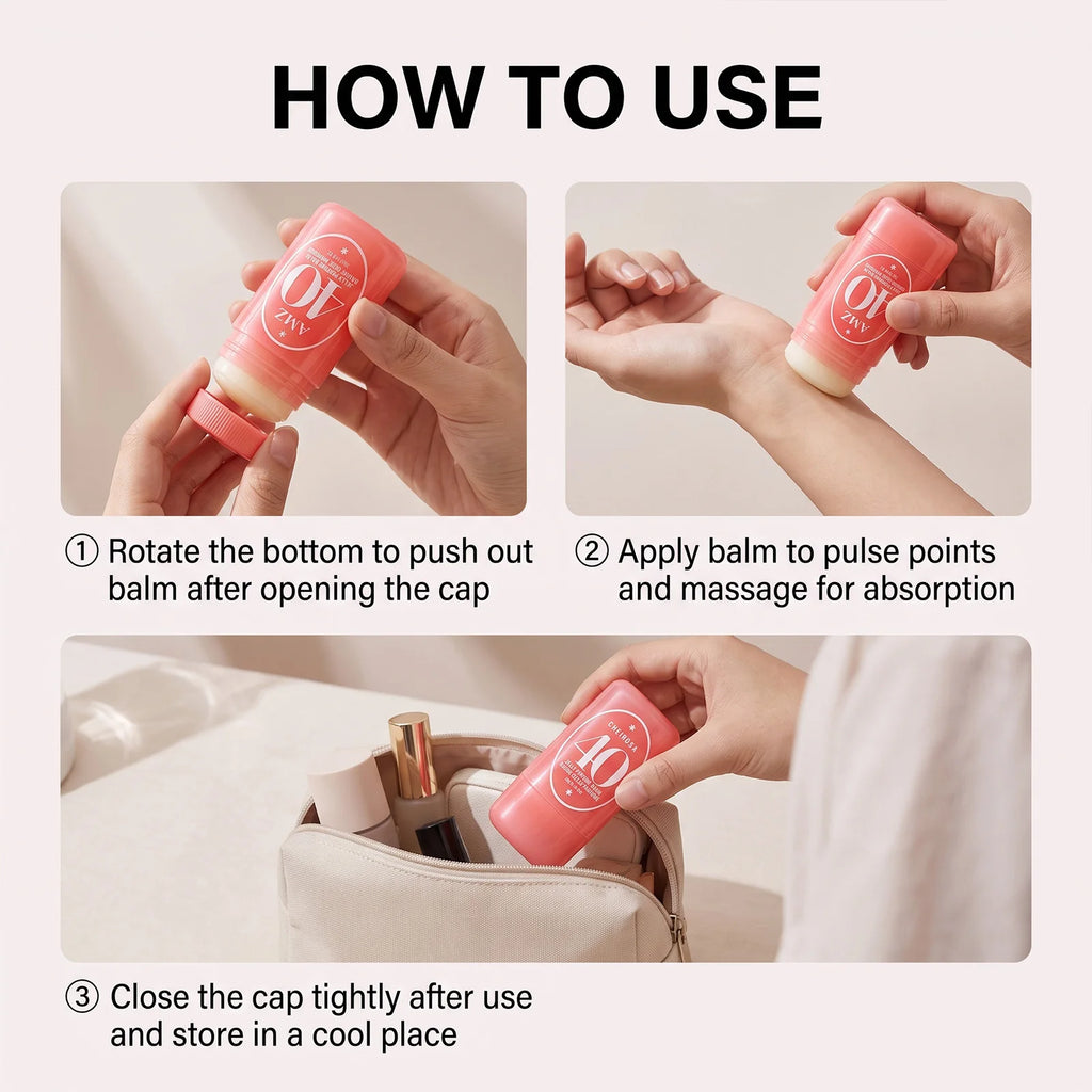 3 Jelly Solid Perfume Balm Set Natural Deodorant Scent Long Lasting Portable Travel Daily Commute Date Women Men Unisex