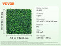 SucceBuy 12PCS 10x10 in Artificial Boxwood Panels Boxwood Hedge Wall Mat Artificial Grass Backdrop Privacy Screen UV Protected