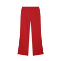 Women's Red Pants Sets Sexy Halter Backless Ruched Crop Tank Top Suit Elegant Female 2 Piece Sets Summer Woman New Matching Sets