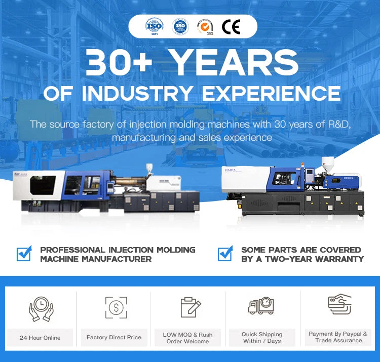 Plastic Injection Molding Machine Machinery Plastic Injection Machine Servo Energy Saving Motor PP PE PET Plastic Preform Custom