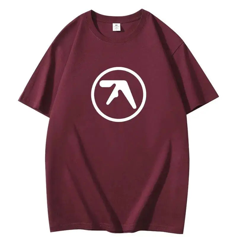 2025 Men's Black T-Shirt Men T Shirt Print Cotton Short Sleeve T-shirt Male Funny Present Fashion Aphex Twin Short Sleeves