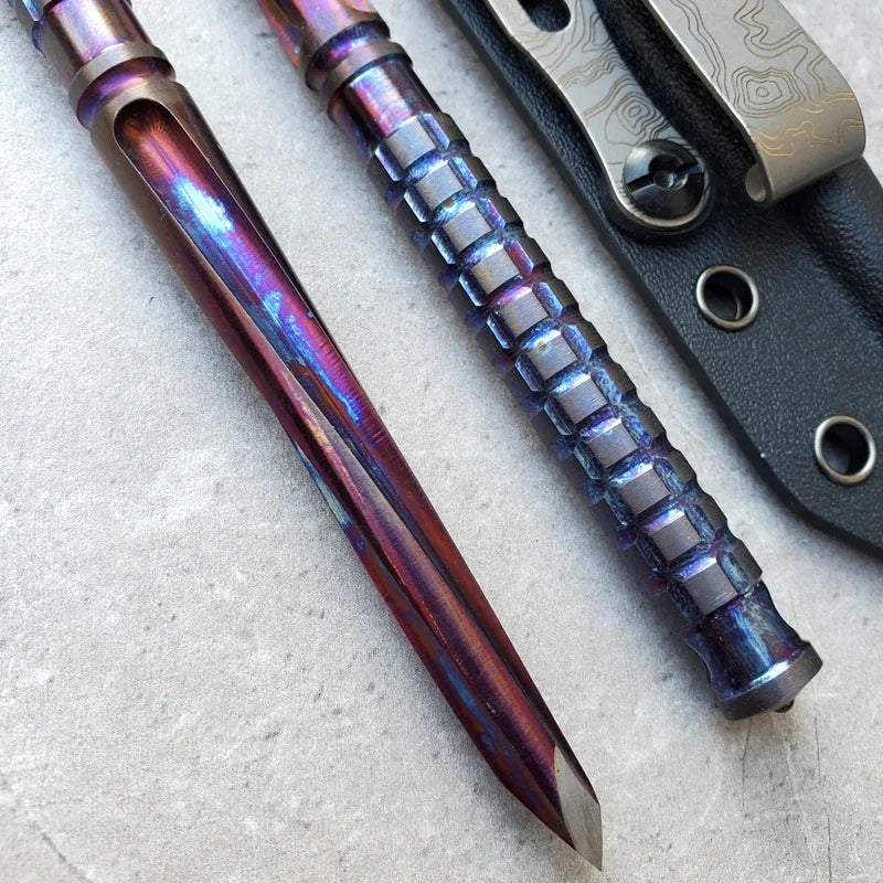 EDC Titanium alloy Crowbar Hand Outdoor Camping Gear EDC Multifunction Portable Tools
