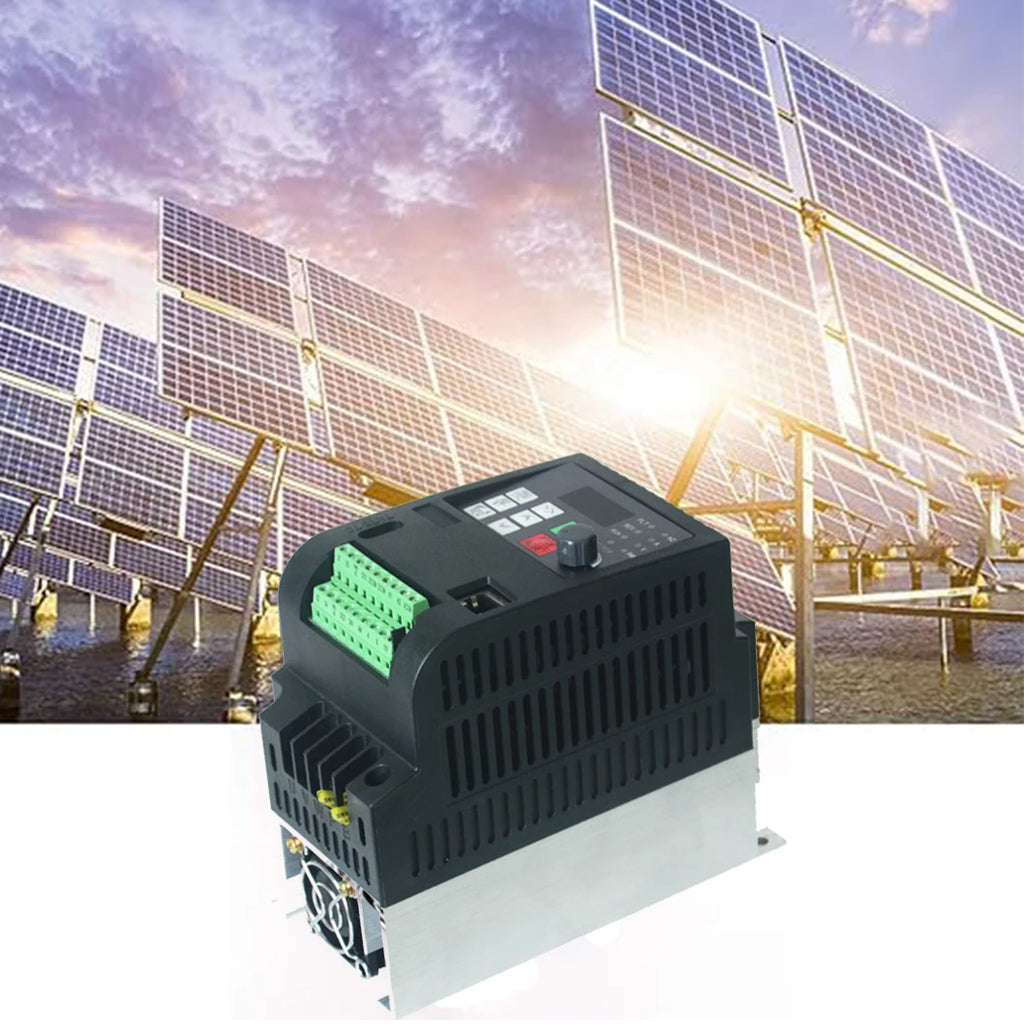 Solar VFD Frequency Inverter 0.75KW/1.5KW/2.2KW/4KW/5.5KW/7.5KW/11KW/15KW  380V For Motor Frequency Converter Adjustable Speed