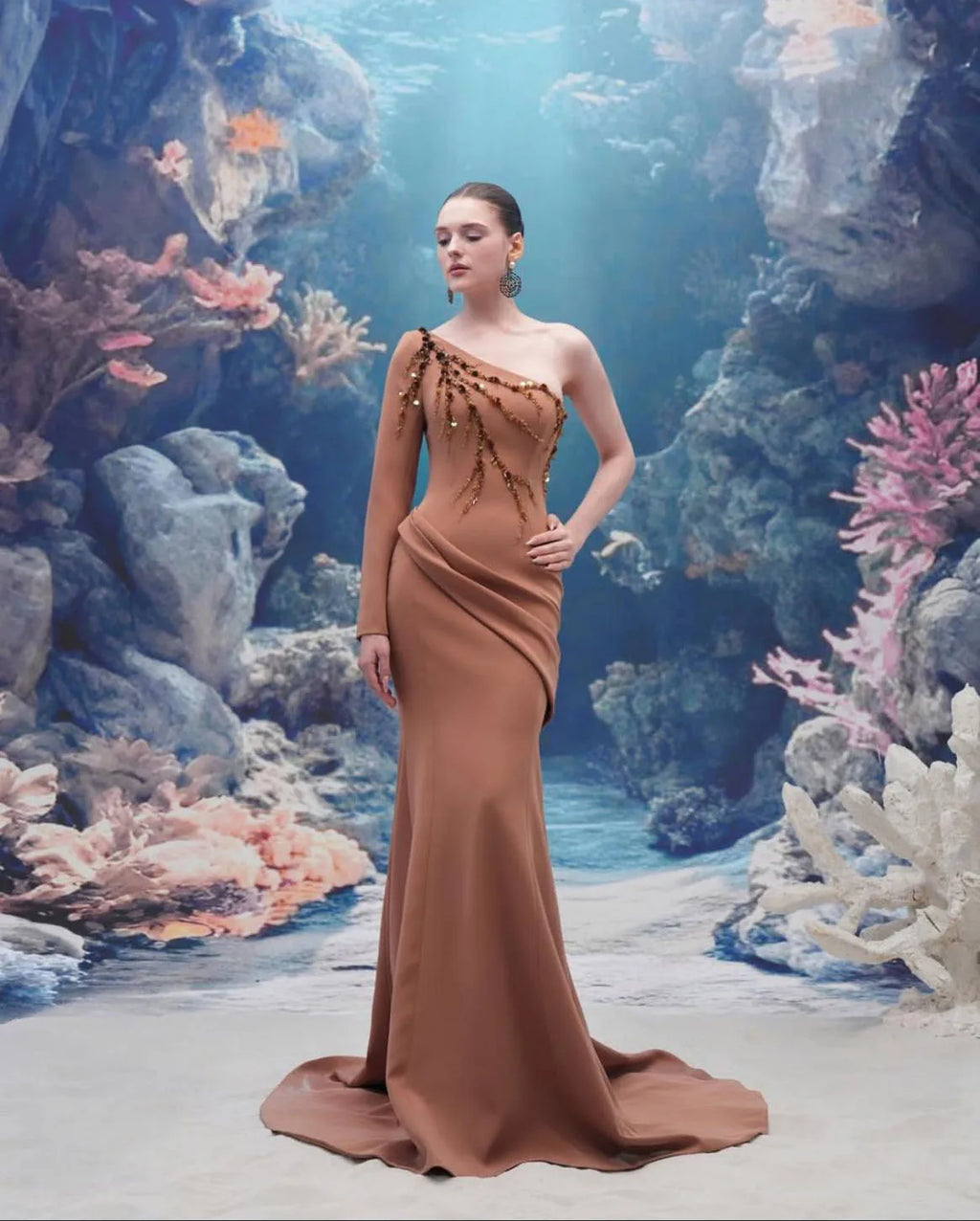 Customized Beading Vestidos Para Bodas Mujer Invitada Dress For Women Sexy Prom Dresses Robes De Soirée Evening Dress Elegant F