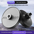 Knob Adjustable 5 Modes Rainfall Shower Head Overhead Shower Head with High Elastic Silicone Nozzle Home Bathroom Accessories