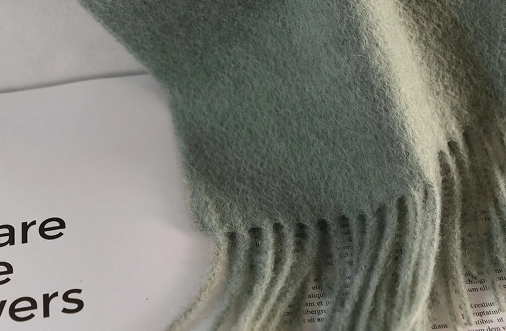 High Quality 100% Wool Muffler Classic Simple Solid Men Women Scarf Fall Winter Thick Casual Shawl Male Female Tassel Scarves