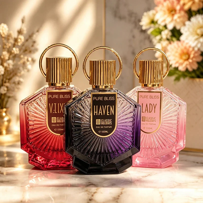 Luxury Arabic Perfume 100ml,dubai Long Lasting Charming Mature Musk Perfume,fresh Lotus Floral-woody Fragrance Body Spray 100ml