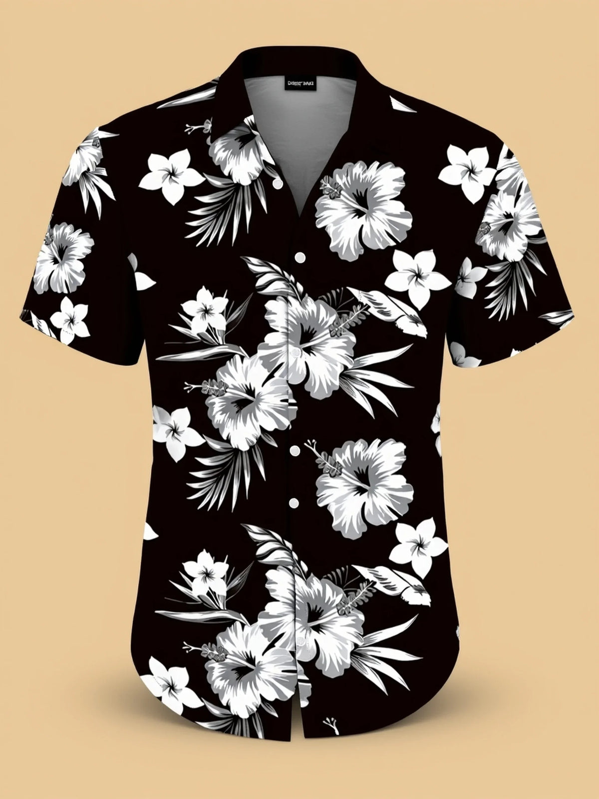 Multi Styles Full Print White Flamingo Hibiscus Hawaiian Shirt Men Retro Short Sleeve Resort Photo Camisa Hombre