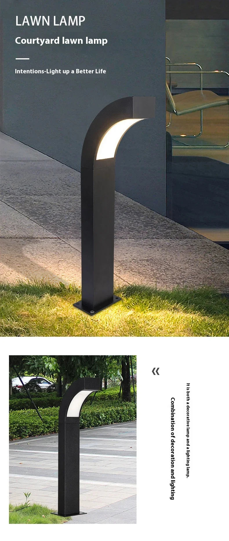 85-265V Indoor Outdoor LED Wall lamp For Garden Street Lighting Aluminum Modern Minimalist LED Wall Light Waterproof IP65 12W