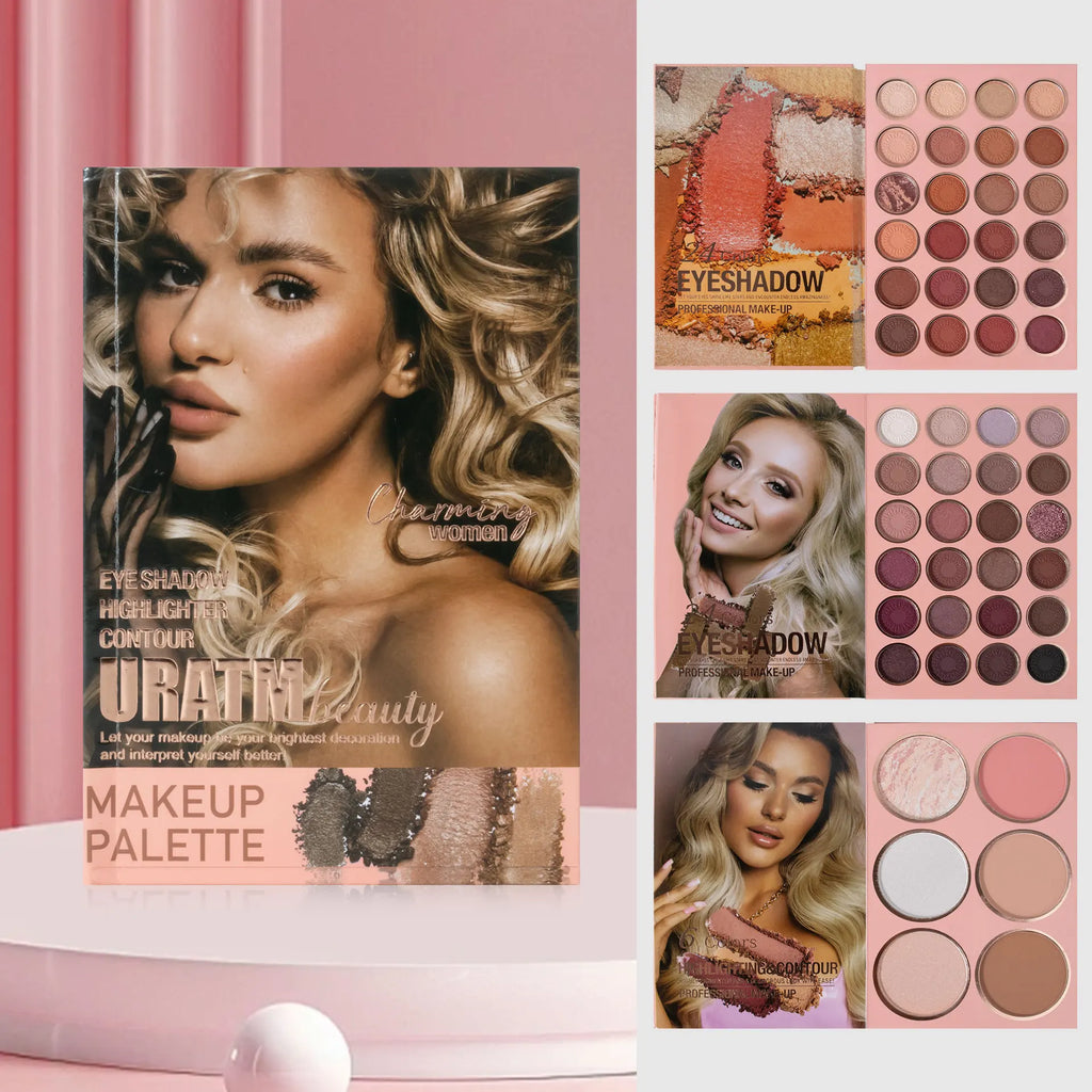 54-color Professional Makeup Palette Book Cosmetics Palette Matte Pearlescent Blush Highlight Contouring All-in-one Cosmetics