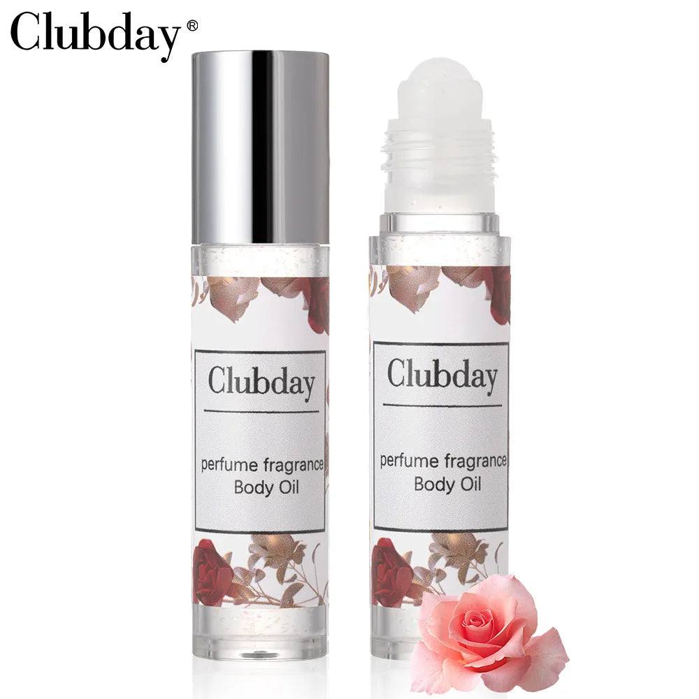 Portable Roll‑on Perfume Oil, Long‑last Fragrance Shimmer Body Highlight Essential Oil Daily Body Scent Makeup Cosmetics