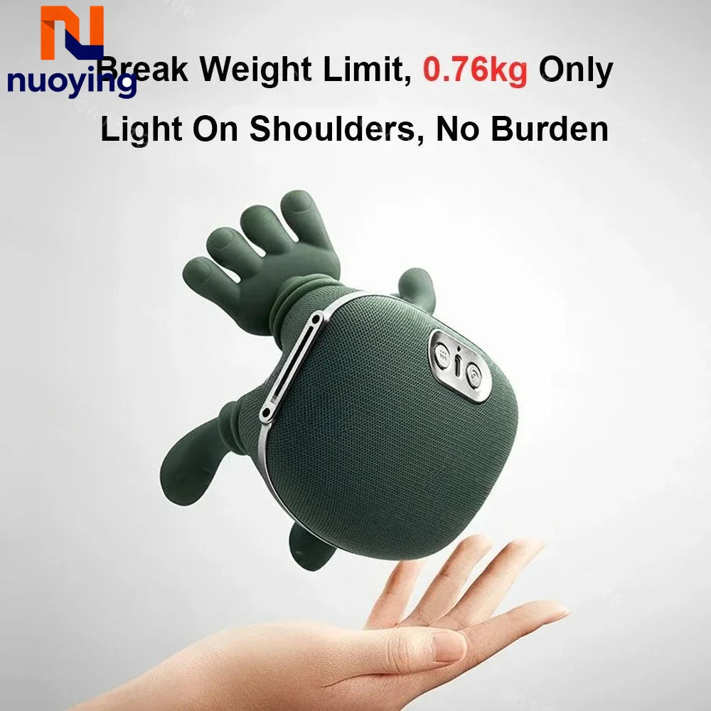 Portable Neck Shoulder Back Kneading Massage Shawl Wireless Body Relaxation Massager for Home Office Car Travel Use