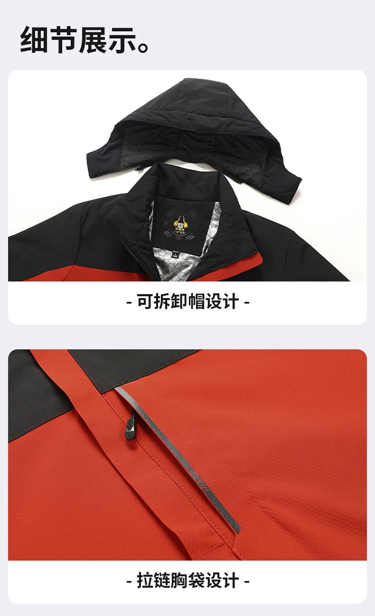 Men's Parka Splicing Mens Parka Winter New Hooded Down Jacket Fleece Warm Jackets Men Business Leisure Coat Baseball Coats 5099