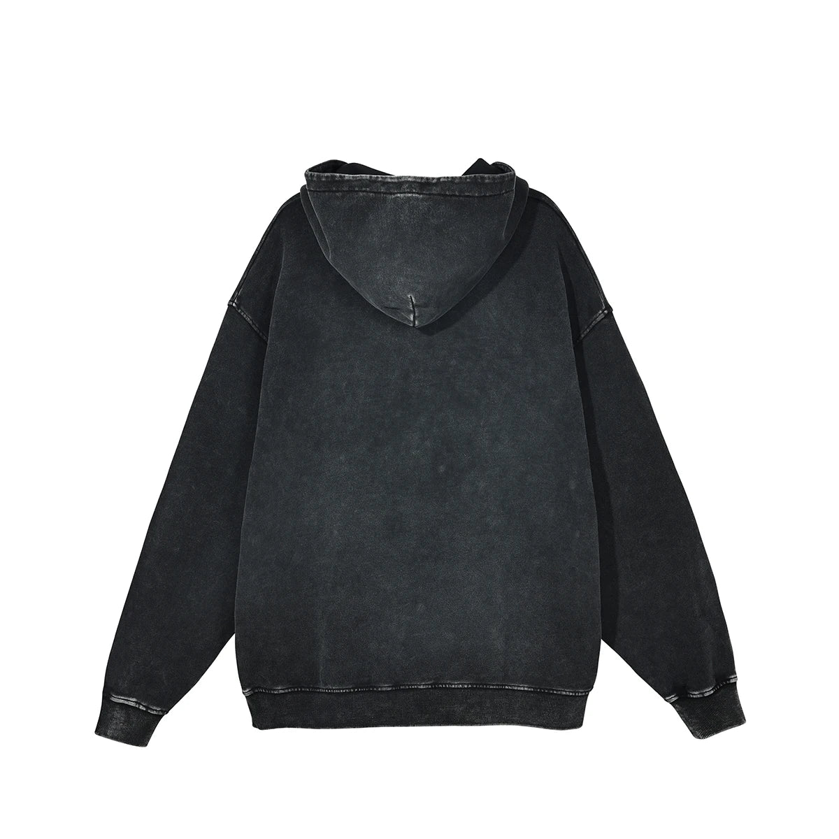 Men Streetwear Hip Hop Oversize Washed Hoodie Sweatshirt Custom Vintage Hoodie