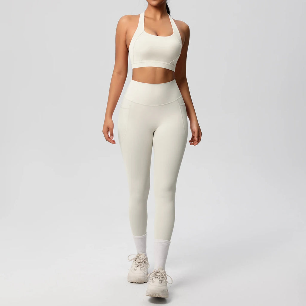 Yoga Suit Sports Set Womens Sportswear Sports Women's Yoga Bra Tummy Control Slimming Booty Leggings Women's Tracksuit