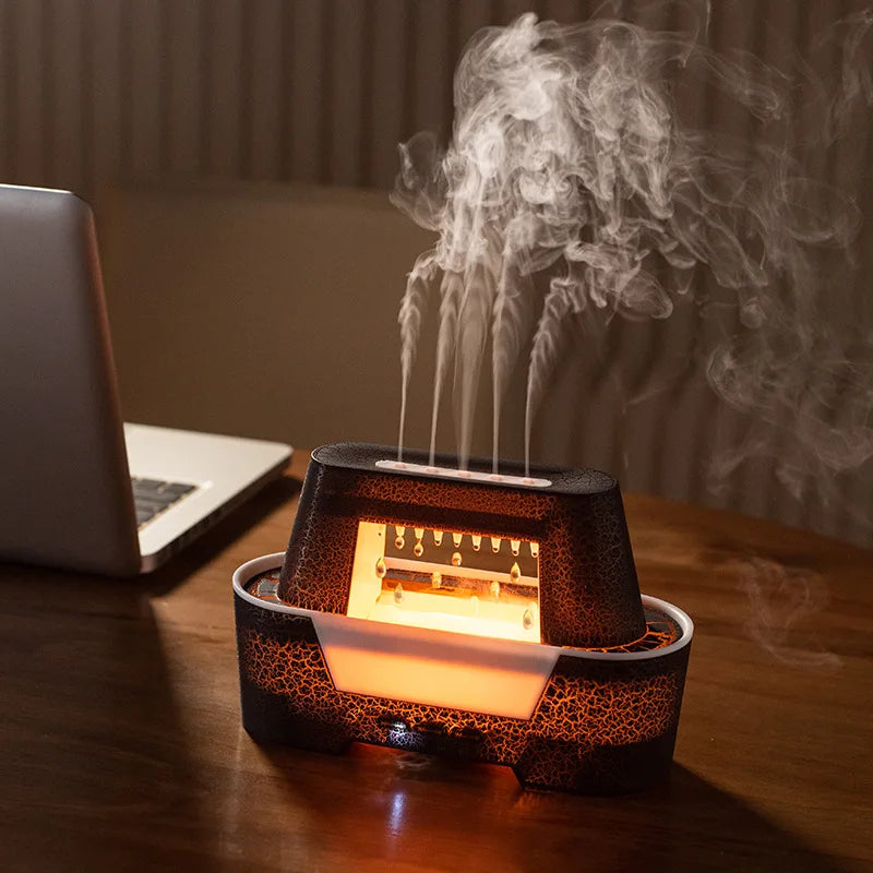 Water Drop Essential Oil Aromatherapy Machine Household Heavy Fog Volume Remote Control Timing Ultrasonic Atomizing Humidifier