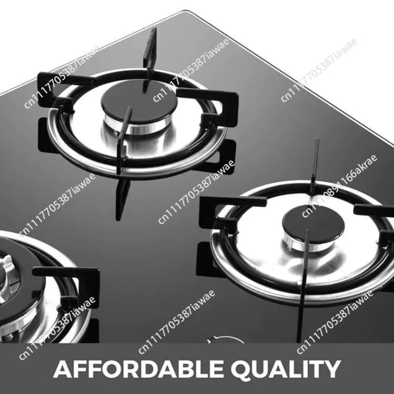 Multi-head furnace 4 glass four-head embedded gas stove Multi-head furnace Liquefied coal Natural gas Fire gas