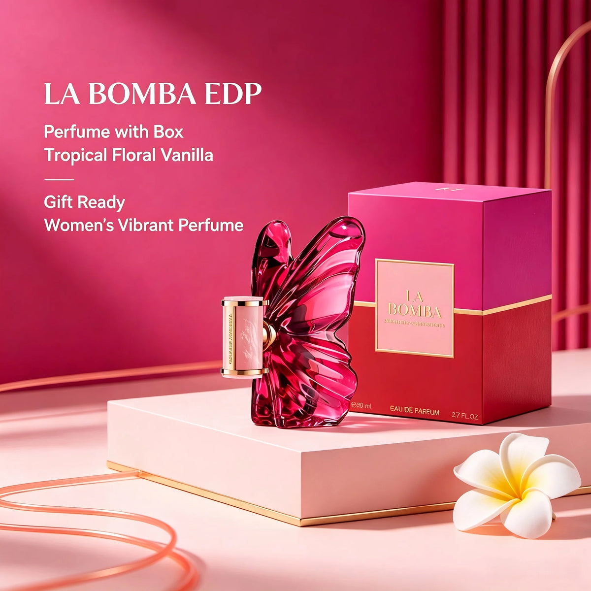 Carolina Herrera La Bomba EDP 50ml Women Exotic Tropical Floral Vanilla Perfume Long Lasting Luxury Fragrance Vibrant Feminine Signature Scent Wedding Season Summer Vacation Beach Holiday Graduation Date Night July 4th Soccer
