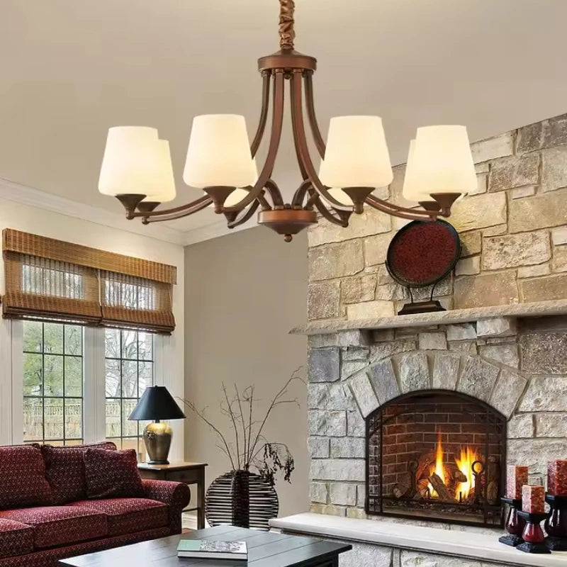 Antique chandeliers retro mid century modern lighting living room LED dining room hanging light indoor home decoration lighting
