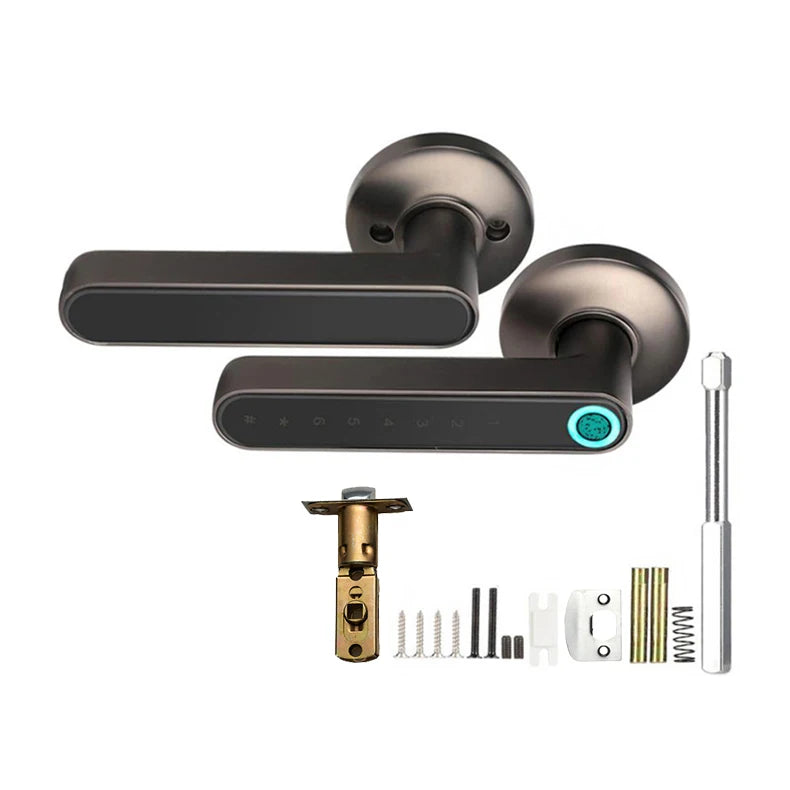Multiple Unlocked ways with Phantom Password Fingerprint Free Tuya Smart Management APP HandleDoor Lock for Home Office Hotel