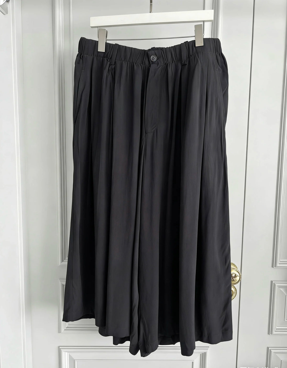 TOP-YAMAMOTO original design dark and niche black loose-fitting baggy casual pants