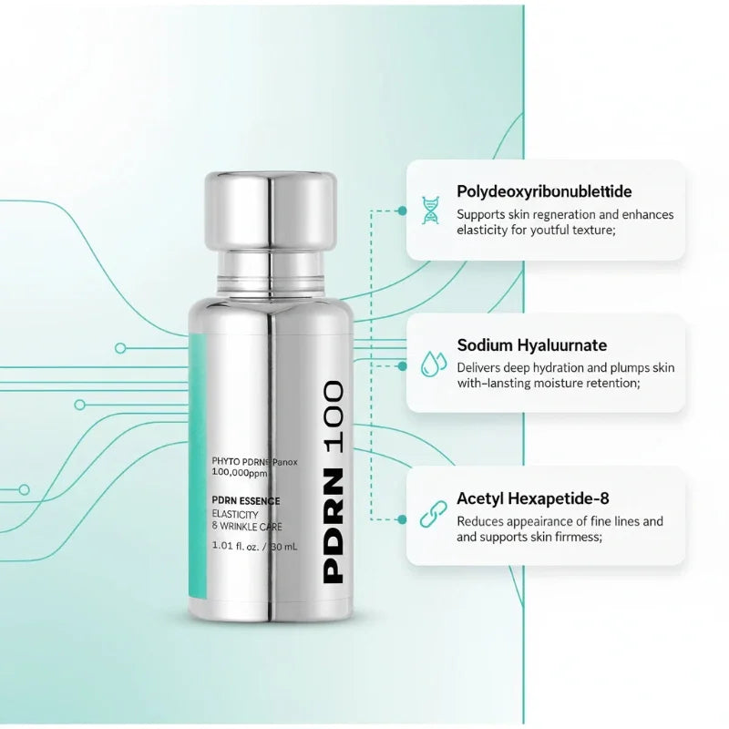 PDRN Peptide Intensive Lifting Serum Set Sun Essence With Collagen PDRN Peptide Complex Skin Tightening Firming Ampoule Essence