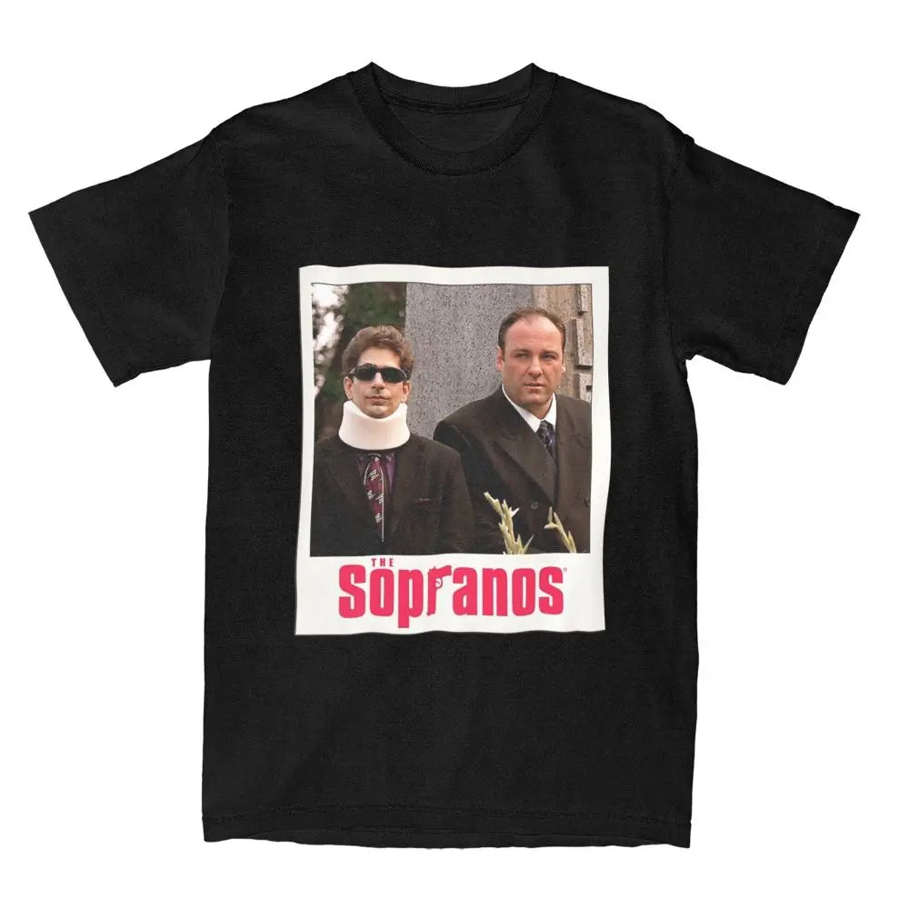 Streetwear T Shirt Tony Soprano Tv Show Pop Culture Cotton T-Shirts Fashion Tshirt for Men Summer Casual Short Sleeve Top Tees