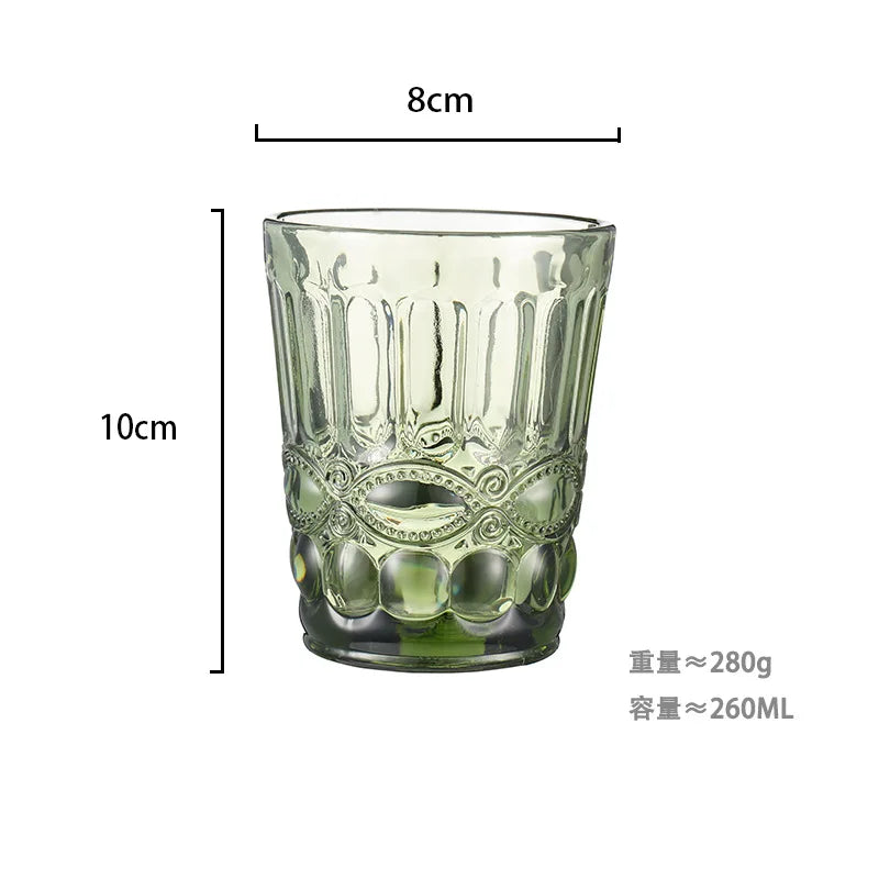 260 ml Water Glass for Juice Beer Tea Milk Wine Drinking Drinkware for Cold Drink Glasses Family and Friends Party