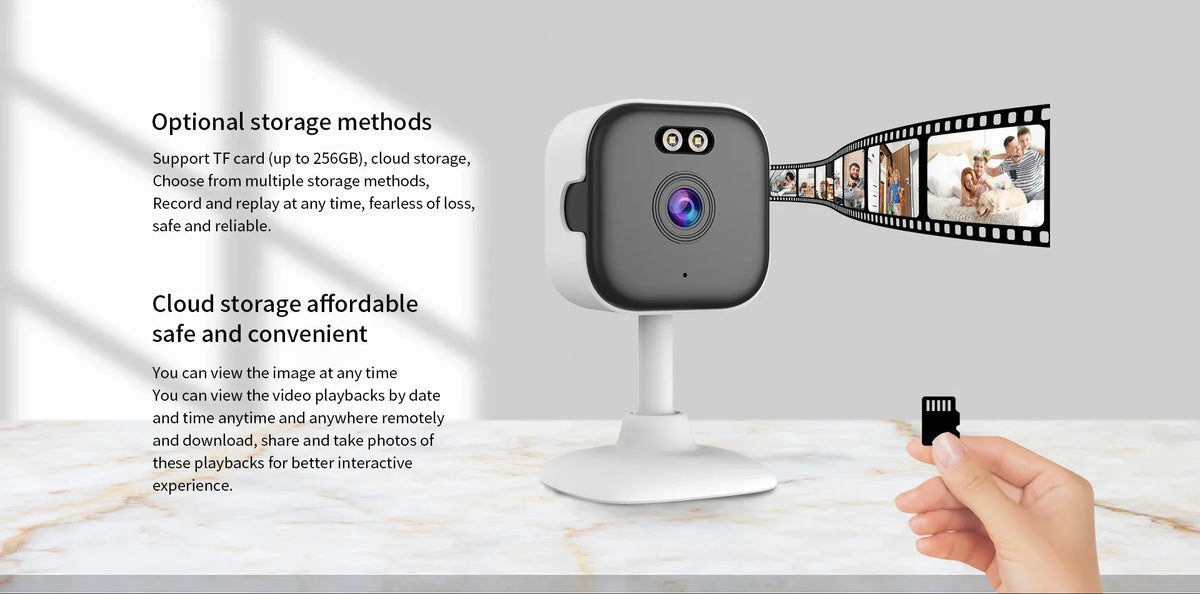 O-Kam Pro 5MP Mini Cube Dual Band WiFi IP Camera Indoor Human Detection Onvif Baby Monitor Two Way Audio Home Security CCTV Cam
